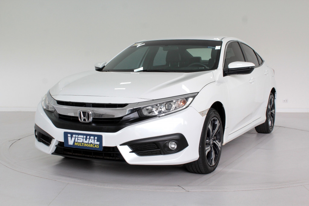 HONDA CIVIC 2.0 EX FLEX AUTOMÁTICO CVT 7M - 2017 - BRANCO HONDA CIVIC 2.0 EX FLEX AUTOMÁTICO CVT 7M - 2017 - BRANCO