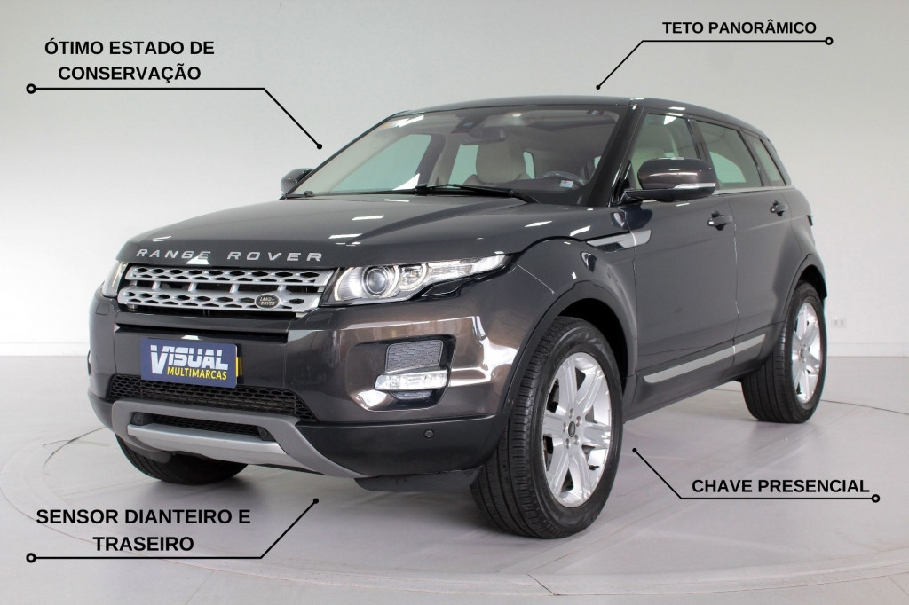 LAND ROVER RANGE ROVER EVOQUE 2.0 TURBO PRESTIGE AWD AUTOMÁTICO 6M - 2013 - CINZA LAND ROVER RANGE ROVER EVOQUE 2.0 TURBO PRESTIGE AWD AUTOMÁTICO 6M - 2013 - CINZA