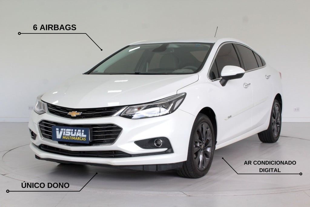 CHEVROLET CRUZE 1.4 TURBO LTZ FLEX AUTOMÁTICO 6M - 2018 - BRANCO CHEVROLET CRUZE 1.4 TURBO LTZ FLEX AUTOMÁTICO 6M - 2018 - BRANCO