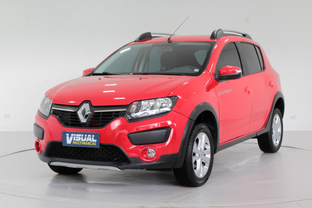 RENAULT SANDERO 1.6 STEPWAY DYNAMIQUE FLEX AUTOMATIZADO 5M - 2017 - VERMELHO RENAULT SANDERO 1.6 STEPWAY DYNAMIQUE FLEX AUTOMATIZADO 5M - 2017 - VERMELHO