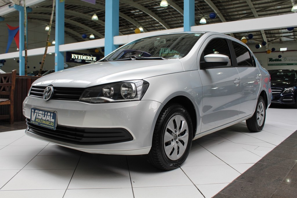 VOLKSWAGEN VOYAGE TRENDLINE G6 MSI 1.6 FLEX 4P MANUAL - 2015 - PRATA VOLKSWAGEN VOYAGE TRENDLINE G6 MSI 1.6 FLEX 4P MANUAL - 2015 - PRATA