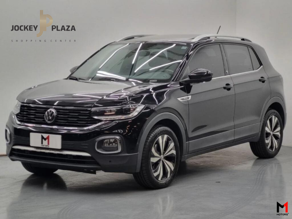 VOLKSWAGEN T-CROSS HIGHLINE 1.4 250 TSI FLEX AUTOMÁTICO - 2021 - PRETO
