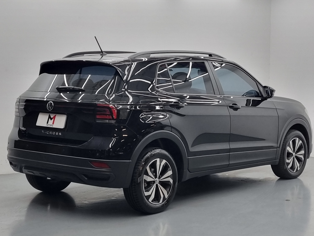 Imagem do veículo VOLKSWAGEN T-CROSS SENSE 1.0 200 TSI FLEX AUTOMÁTICO - 2022 - PRETO
