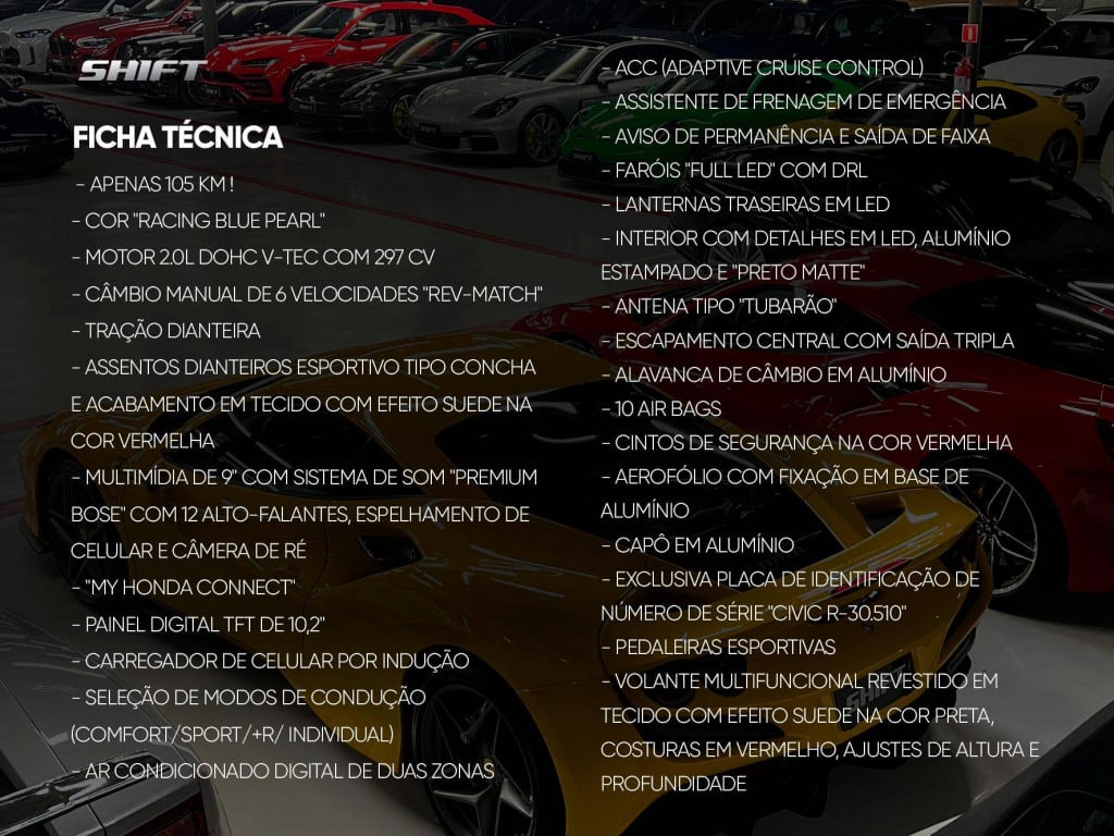 Imagem do veículo HONDA CIVIC TYPE-R 2024