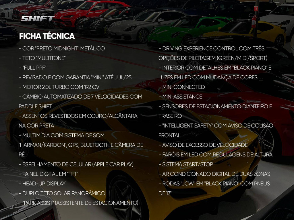 Imagem do veículo MINI COOPER S TOP 2.0 2023