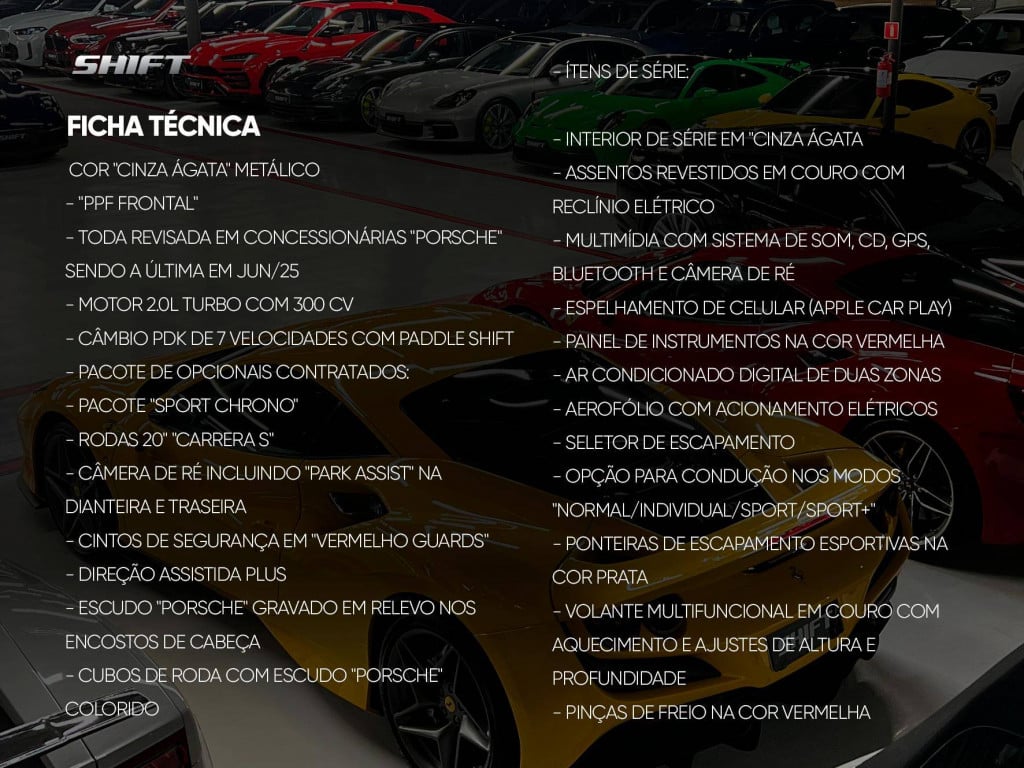 Imagem do veículo PORSCHE 718 CAYMAN 2.0 300CV 2022