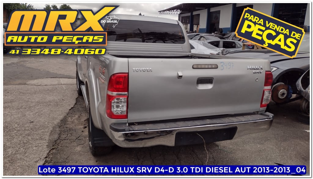 Imagem do veículo TOYOTA HILUX 3.0 SRV 4X4 CD 16V TURBO INTERCOOLER DIESEL 4P AUTOMÁTICO