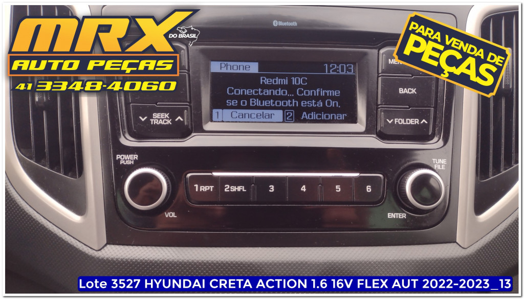Imagem do veículo HYUNDAI CRETA 1.6 16V FLEX ACTION AUTOMÁTICO