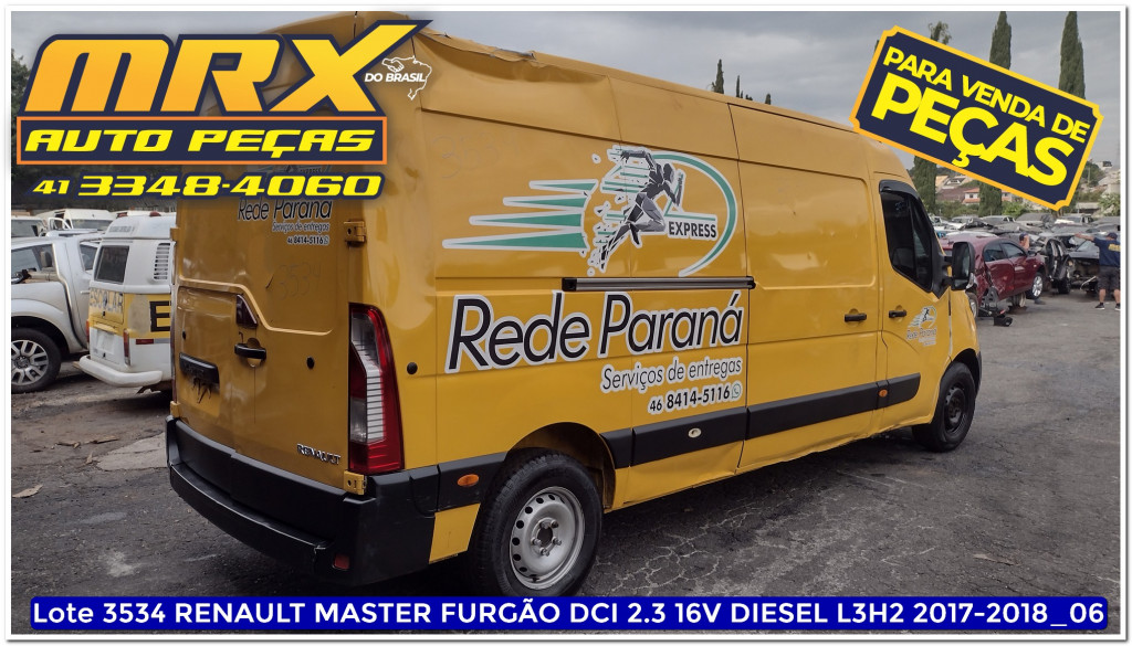 Imagem do veículo RENAULT MASTER 2.3 DCI DIESEL EXTRA FURGÃO L3H2 3P MANUAL
