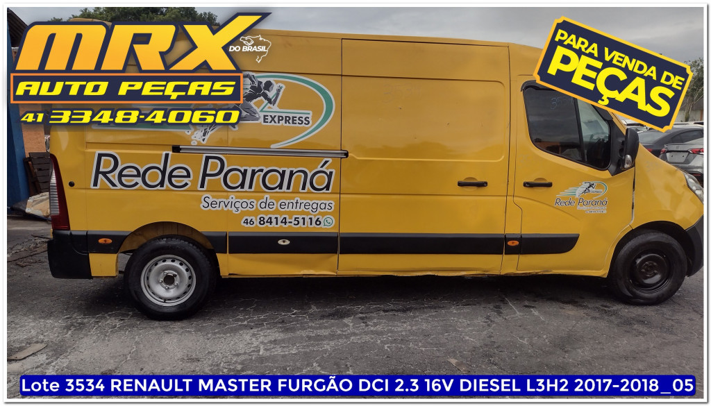 Imagem do veículo RENAULT MASTER 2.3 DCI DIESEL EXTRA FURGÃO L3H2 3P MANUAL