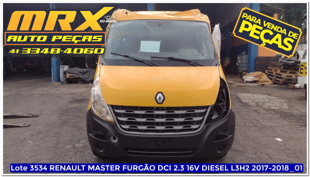 Imagem do veículo RENAULT MASTER 2.3 DCI DIESEL EXTRA FURGÃO L3H2 3P MANUAL