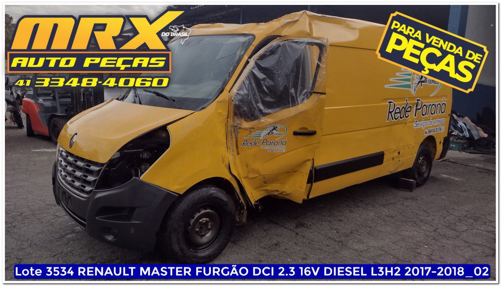 Imagem do veículo RENAULT MASTER 2.3 DCI DIESEL EXTRA FURGÃO L3H2 3P MANUAL