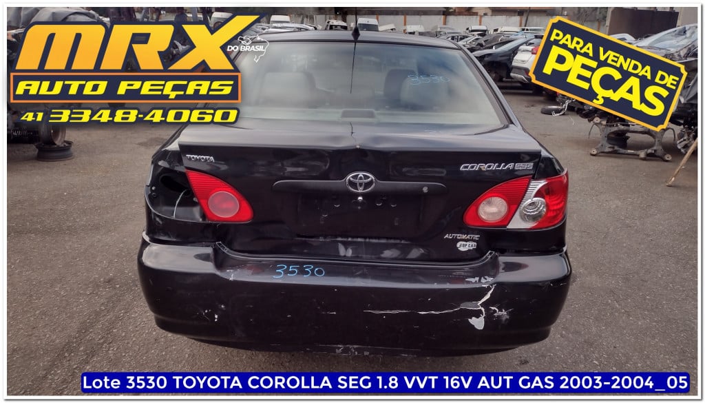 Imagem do veículo TOYOTA COROLLA 1.8 SE-G 16V GASOLINA 4P AUTOMÁTICO