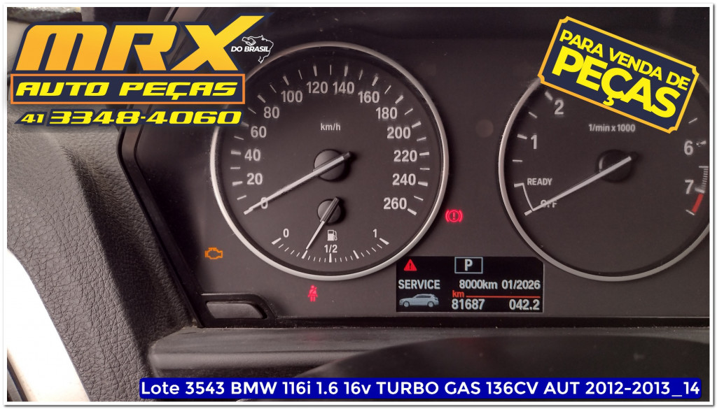Imagem do veículo BMW 116i 1.6 16V TURBO GASOLINA 4P AUTOMÁTICO