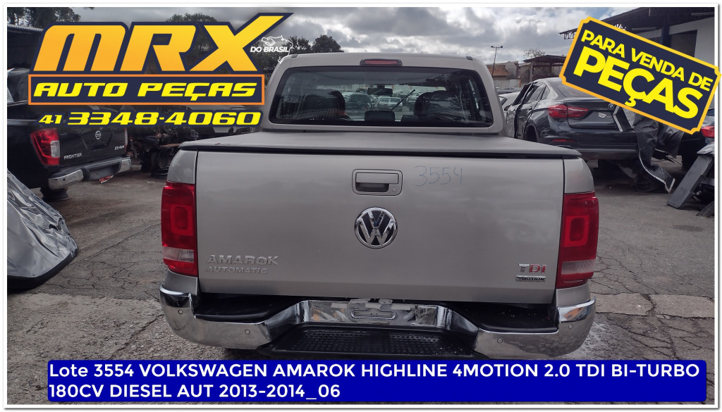 Imagem do veículo VOLKSWAGEN AMAROK 2.0 HIGHLINE 4X4 CD 16V TURBO INTERCOOLER DIESEL 4P AUTOMÁTICO