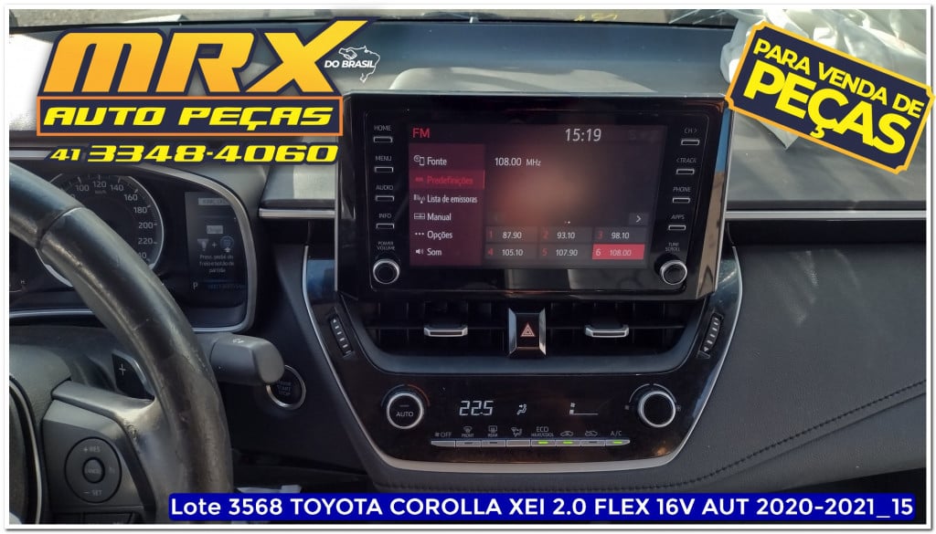 Imagem do veículo TOYOTA COROLLA 2.0 XEI 16V FLEX 4P AUTOMÁTICO
